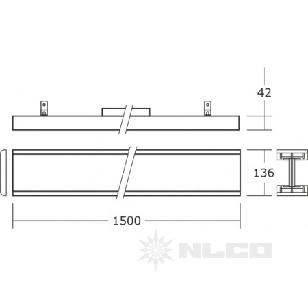 Светильник NLCO THM36-15-LINE с аварийным блоком